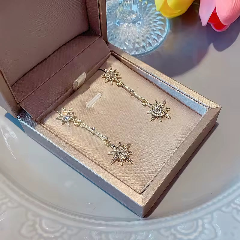 2025 Sparkling Star Long Earrings. Queen D LA