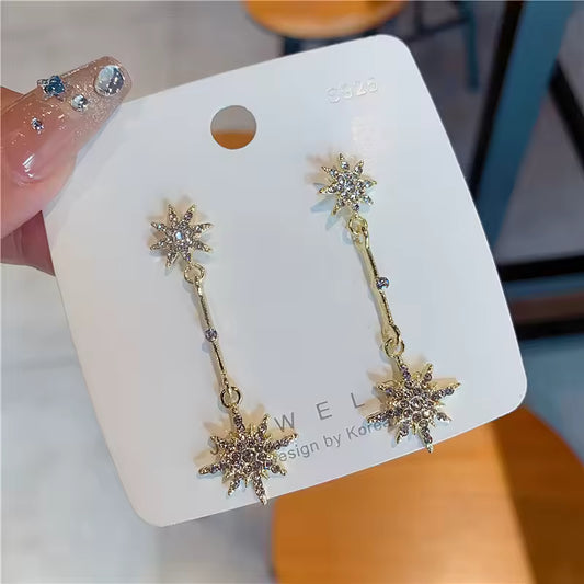 2025 Sparkling Star Long Earrings. Queen D LA