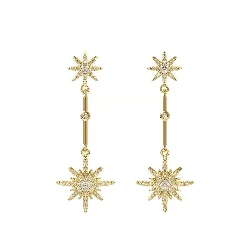 2025 Sparkling Star Long Earrings. Queen D LA