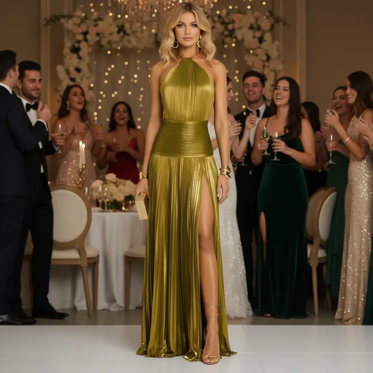 2025 Strapless Lace-Up Maxi Dress Queen D LA Store