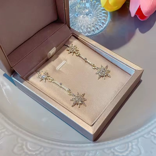 2025 Sparkling Star Long Earrings. Queen D LA