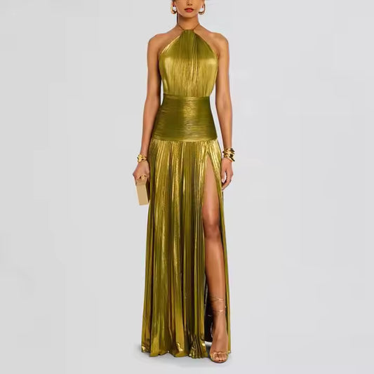 2025 Strapless Lace-Up Maxi Dress. Queen D LA Store