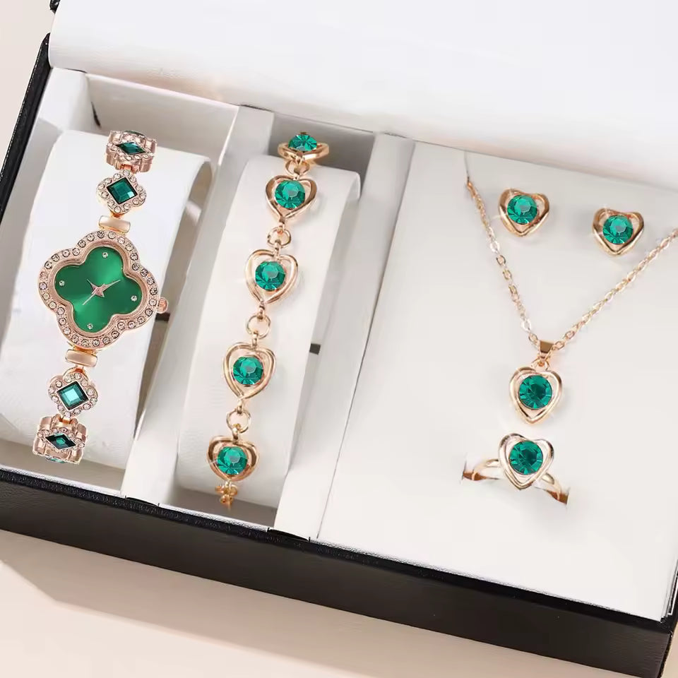Vintage Set Diamond Green. Queen D LA
